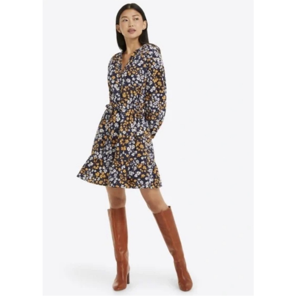 Draper James Lucinda Popover Dress in Fall Field Flowers - Picture 9 of 9
